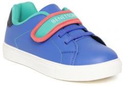 United Colors Of Benetton Blue Synthetic Sneakers boys