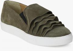 United Colors Of Benetton Olive Moccasins women