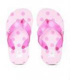 United Colors Of Benetton Pink Printed Thong Flip Flops girls