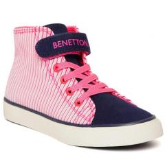 United Colors Of Benetton Pink Synthetic Sneakers girls