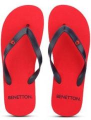 United Colors Of Benetton Red Flip Flops men