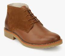 United Colors Of Benetton Tan Derby Boots men
