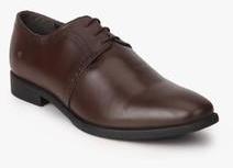 Van Heusen Brown Derby Formal Shoes men