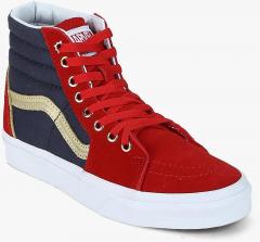 Vans Sk8 Hi X Marvel Red Casual Sneakers women
