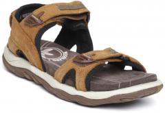 Woodland Tan Brown Leather Sports Sandals men