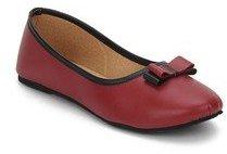 Z Collection Maroon Belly Shoes women
