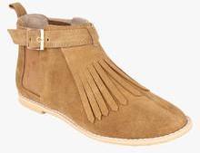 Zebba Ankle Length Tan Boots women