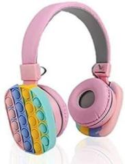 Amanvani Pop It Earphones for Girls Ear Plug Unicorn Fidget Headphones for Girls Smart Headphones