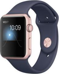 Apple Watch Series 1 42 mm Rose Gold Aluminium Case with Midnight Blue Sport Band
