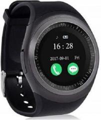 Buy Genuine Y1 Wrist Watch Compatible with Phone Black Smartwatch