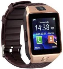 Gazzet 4G Compatible Bluetooth DZ09 Wrist Watch Phone with Camera & SIM Card Support Smartwatch Brown Smartwatch