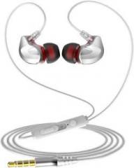 Headgear Dual Driver Extra Bass In Ear Wired Earphone With Mic Noise Cancellation Smart Headphones
