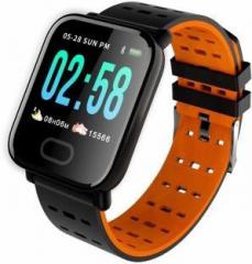 Life Like A6 Blood Pressure Heart Rate Black Smartwatch