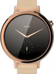 Motorola Moto 360 2nd Gen for Women Blush Leather Smartwatch