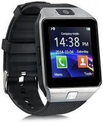 Piqancy DZ09 Silver phone Black Smartwatch