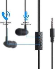 Shreevi Earphone Black Wired Headset 005 Smart Headphones