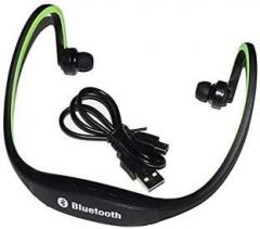 Sunlight Traders Original BS 19Wireless Sport Bluetooth Headset Green With Micro SD Slot 01 Smart Headphones