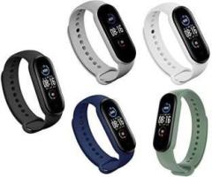 Techmount MI Band 5 & 6 Wristband Soft Silicone Adjustable Replacement Straps Set of 5