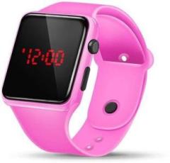 V&y Pink Digital LED Band Watch