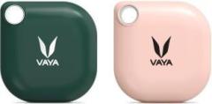 Vaya LYNK Pack of 2 Smart Bluetooth Tracker Key Finder, Phone Finder, Smart Lost Item Tracker with Replaceable Battery and Key Ring, Color: Green & Rose Location Smart Tracker
