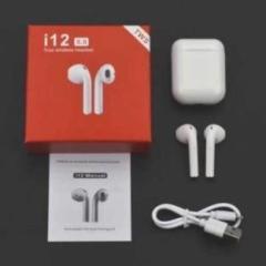 Wishmechstore i12 TWS 5.0 Earphones Wireless Bluetooth Latest Headset with mic, Charging Case Smart Headphones