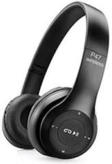 Wishmechstore P47Wireless Bluetooth Headphones 5.0+EDR, Volume, HD Sound and Bass, Mic Smart Headphones