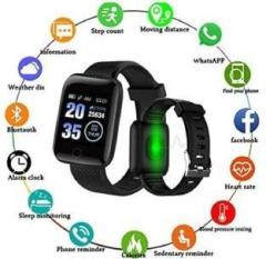 Wrapadore Smart Watch D 20 Touch Men Women Fitness Tracker Heart Rate Monitor Smartwatch