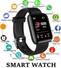 Ykarn Trades VI10_ID116 Plus Multi Sports Mode, Step Count Smart Watch Black