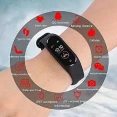 Yorbax H1245 M4_PLUS HEART RATE FITNESS TRACKER SMART BAND BLACK