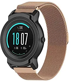 CHI AK Compatible for Ticwatch S2 GPS Fitness Smartwatch 22mm Watch Band Elegant Milanese Metal Stainless Steel Mesh Strap 1PC