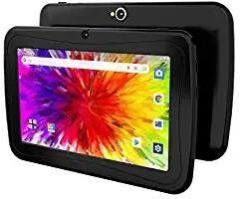 DOMO Slate X17 OS10 7 Inch WiFi Android Tablet PC Glass Touch Screen with QuadCore Processor, 2GB RAM, 32GB Storage and Double Charging Port Loudspeaker Black
