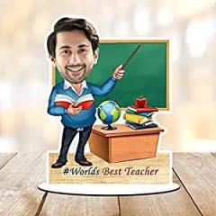 Foto Factory Gifts Personalized Caricature Gifts for Men Best Teacher CA0258