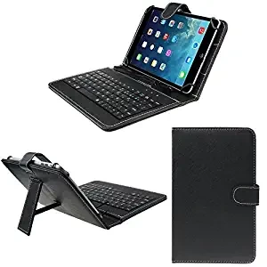 Hello Zone 10 Inch USB Keyboard Tablet Case for Samsung Galaxy Tab A2 10.5 Tablet Black