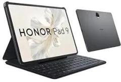 HONOR Pad 9 with Free Bluetooth Keyboard, 12.1 Inch 2.5K Display, 16GB, 256GB Storage, Snapdragon 6 Gen 1, 8 Speakers, Up to 17 Hours, Android 13, WiFi Tablet, Metal Body, Gray
