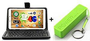 I KALL N4 Dual Sim 4G Calling Tablet with keyboard & 2600 mah power bank White