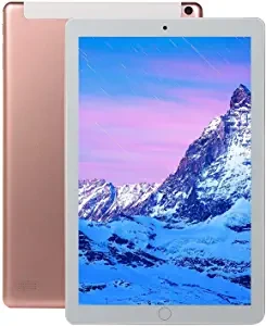 Leoie 10.1 Inch Android 8.0 Ten Core Tablet PC 64GB WiFi Bluetooth HD Touch Screen Pink UK Plug