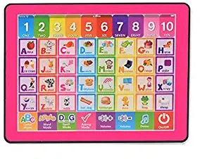 Outgeek Kids Learning Tablet Creative Touch Screen English Learning Tablet Preschool Learning Pad Educational Toy