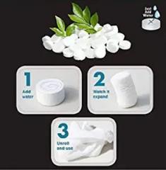 PECULIAR Magic Tablet Coin For Outdoor Travel Portable Compressed Tissue Tablet Disposable Magic Towel Wipes Expand With Water