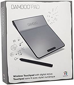 Wacom Bamboo Pad CTH300K Wireless Touchpad with stylus Metallic Grey / Black