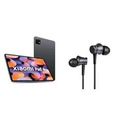 Xiaomi Pad 6| Qualcomm Snapdragon 870| 144Hz Refresh Rate| 6GB, 128GB| 2.8K+ Display |Gray Wired in Ear Earphones with Mic, Ultra Deep Bass & Metal Sound Chamber