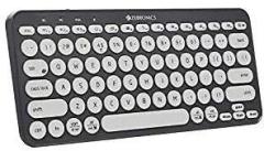 ZEBRONICS ZEB K5000MW Bluetooth Wireless Keyboard with Easy Switch for Up to 3 Devices for PC, Laptop, Windows, Mac, Chrome OS, Android, iPad OS, 6 Months Backup with Type C Charging