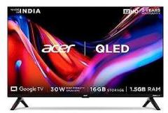 Acer 32 inch (80 cm) V Series Google AR32GR2841VQD (Black) Smart HD Ready QLED TV