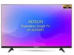 Adsun 32 inch (80 cm) A 3210S/F (Black) (2021 Model) Smart HD Ready LED TV