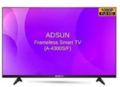Adsun 43 inch (109 cm) A 4300S/F (Black) (2021 Model) Smart Full HD LED TV
