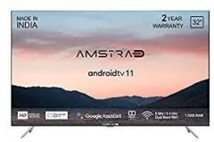Amstrad 32 inch (80 cm) Official 11 AM32HG11Nxt (Bezel Less Design, 2023 Model, Black) Smart Android HD Ready LED TV