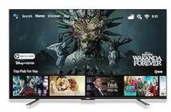 Arika 43 inch (108 cm) Bezelless Google Assistant Voice Controlled Remote Black Smart Android Smart Full HD Full HD LED TV