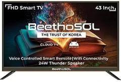 Beethosol 43 inch (108 cm) Frame Less (43BZ37), Black Smart Android Full HD LED TV