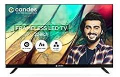 Candes 32 inch (80 cm) Frameless Series (CTPL32EFN) with Inbuilt Rich & Surround 24 watt Box Loud Speakers 2021 Edition HD Ready LED TV