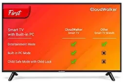 Cloudwalker 43 inch (109 cm) Cloud 43SFX3 (Black) Smart Full HD LED TV