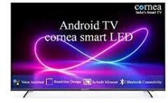 Cornea 55 inch (140 cm) Bezelless, Black (2022 Model) (with No Cost EMI Offer on All Major Banks) Smart Android Ultra HD 4K LED TV